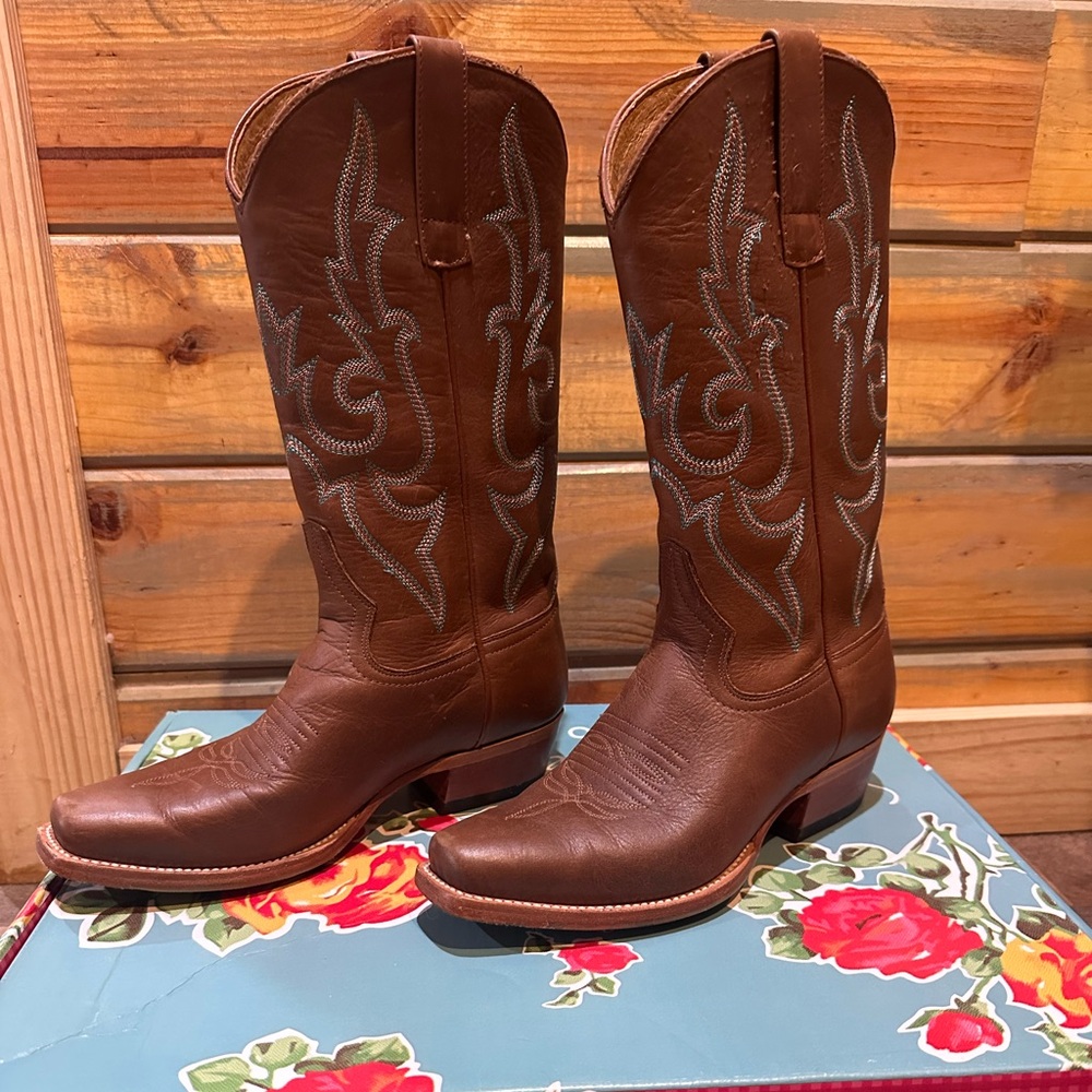 Macie Bean Toast Vaquero Cowgirl Boots